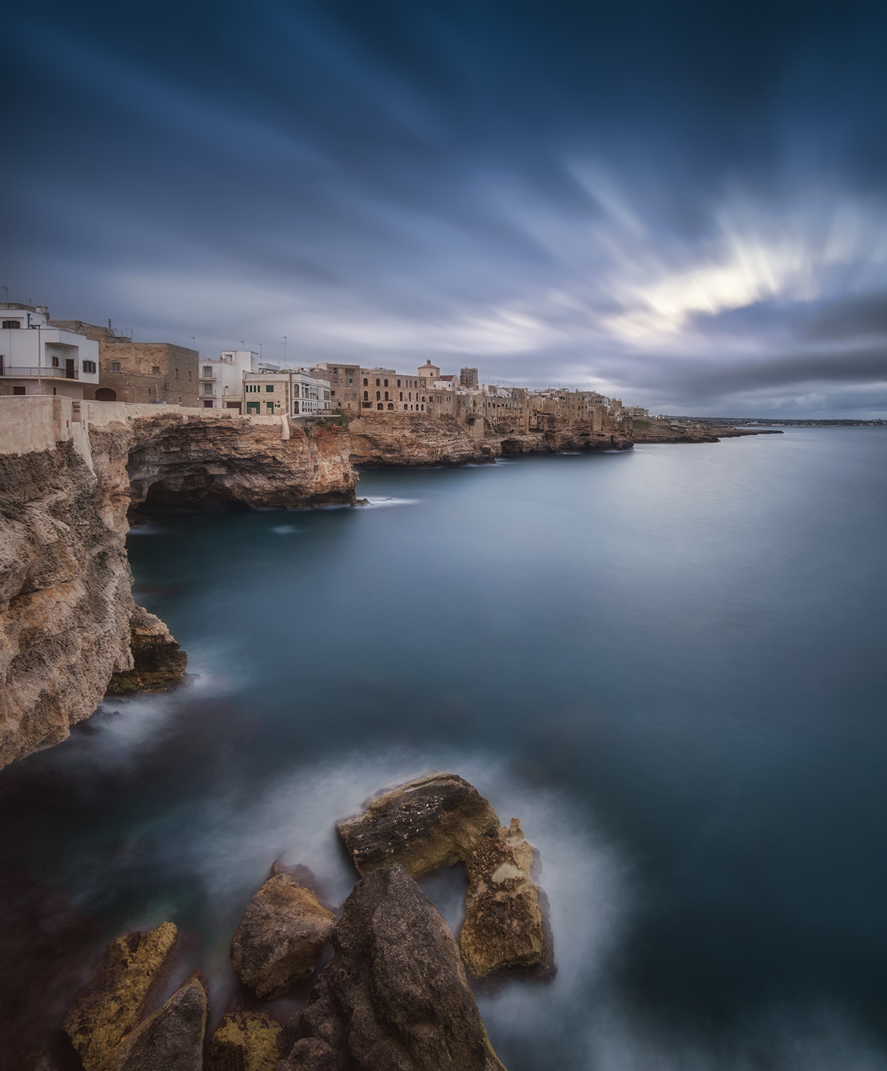 Polignano a Mare al tramonto